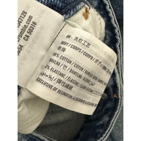 Hollister Ultra High-Rise Dad Denim Jeans Medium Wash Womens Plus Size 21R - Picture 7 of 8